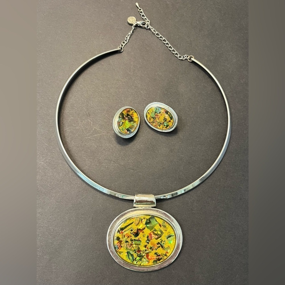 Necklace & Earring Set- CLIP-ON earrings!